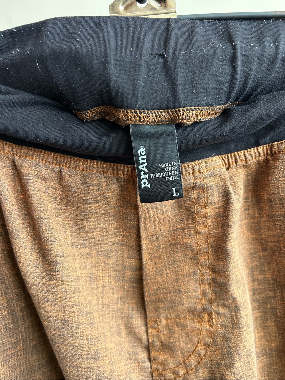 Prana Mens Vaha Hemp Shorts Rust L - Picture 6 of 8